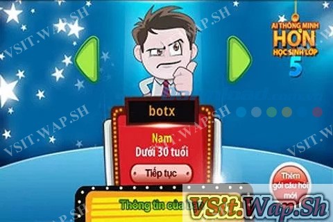 Gameshow Ai thông minh hơn học sinh lớp 5 trên Android Ảnh từ Gameshow Ai thông minh hơn học sinh lớp 5 trên Android