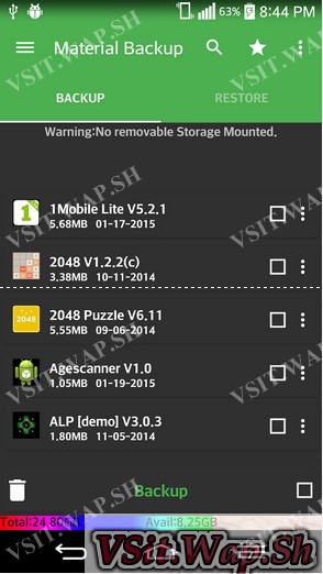 Ảnh từ AppSaver cho Android - Sao lưu, khôi phục dữ liệu trên Android