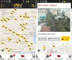 Ứng Dụng VOV - bản đồ giao thông cho Android Ảnh từ Ứng Dụng VOV - bản đồ giao thông cho Android