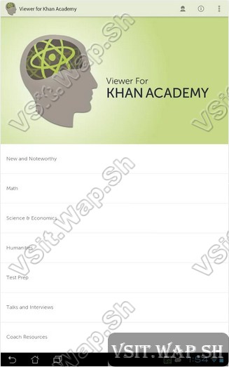 Khan Academy cho Android - Các video bài giảng trên Android Ảnh từ Khan Academy cho Android - Các video bài giảng trên Android